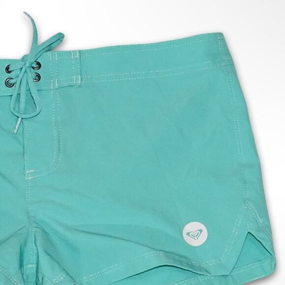 Roxy Teal Lace-Up Boardshorts Women's Small - NWOT - Picture 3 of 6
